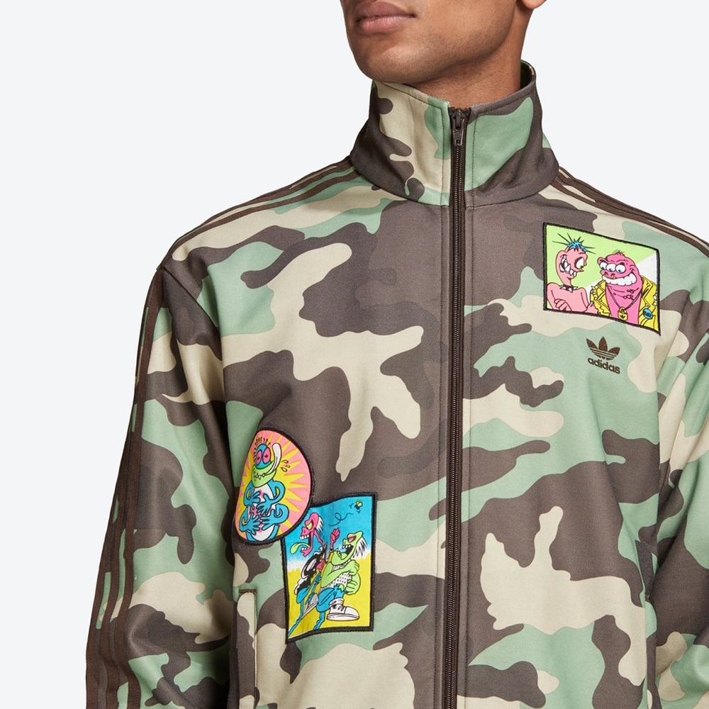 adidas originals x JEREMY SCOTT Camouflage Sports Jacket Multi-Color Extra Large - Picture 10 of 14